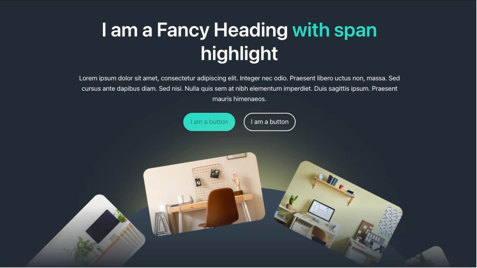 Hero image circle animation